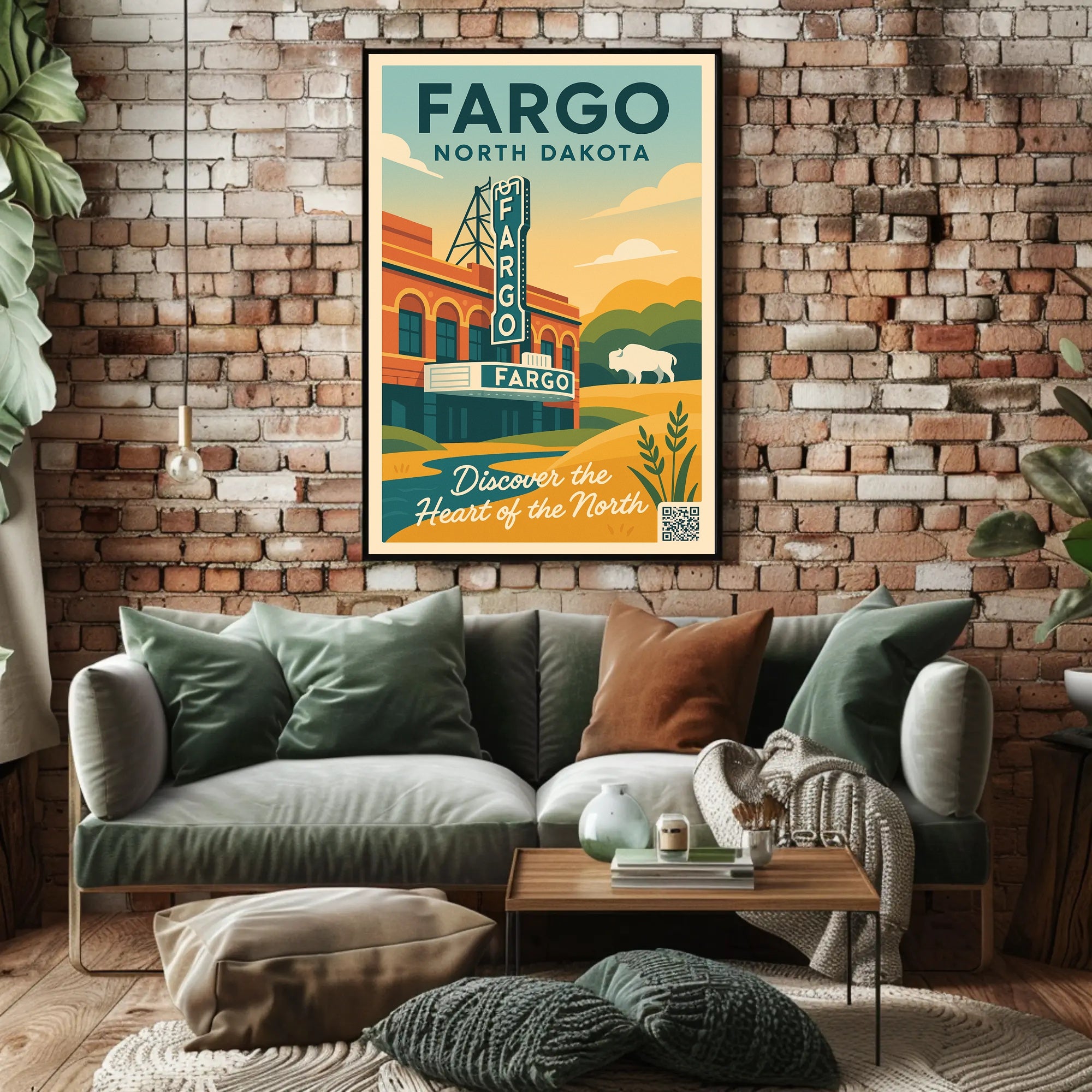 Discover Fargo, North Dakota Poster PosterGoat
