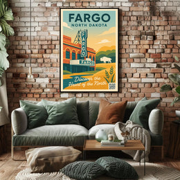 Discover Fargo, North Dakota Poster PosterGoat