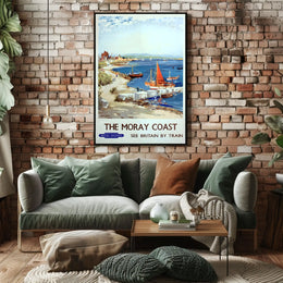 The Moray Coast See Britain By Train Poster