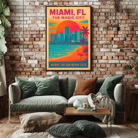 Miami, FL The Magic City Poster