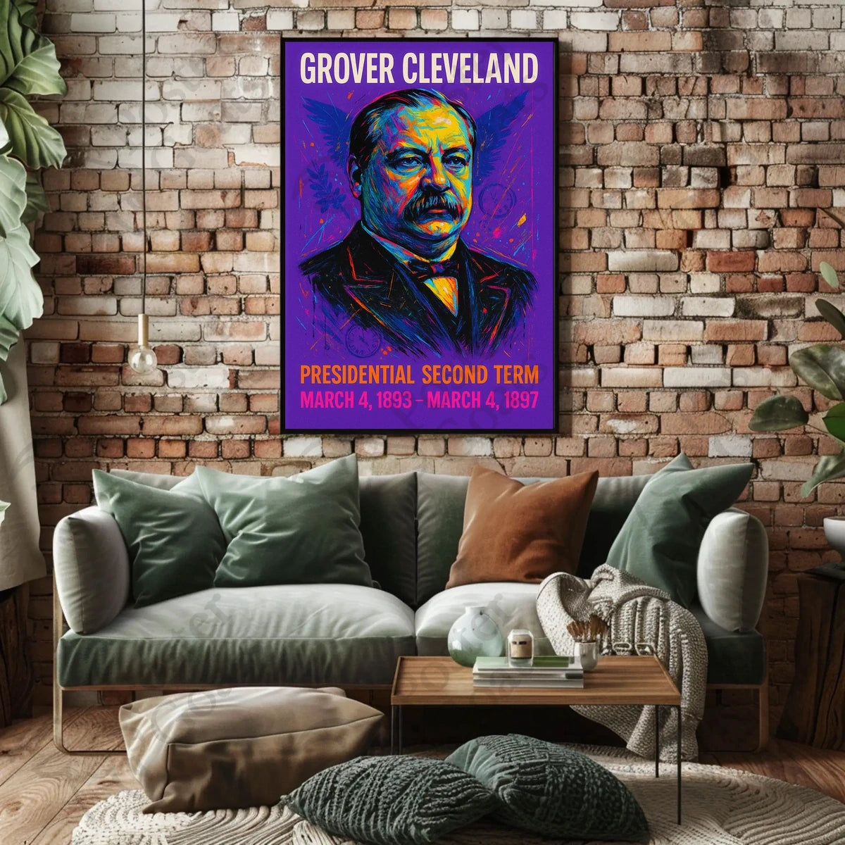 Grover Cleveland Pop Art Historical or Presidential Poster