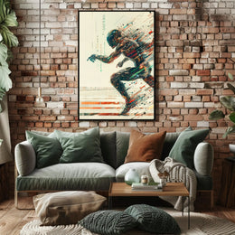 Dynamic Sports Balls Explosion Poster Art PosterGoat
