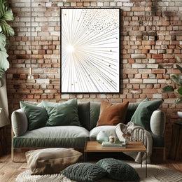 Vintage Car and Architecture Art Poster