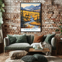 Alaska's Kobuk Valley National Park Scenic Travel Poster