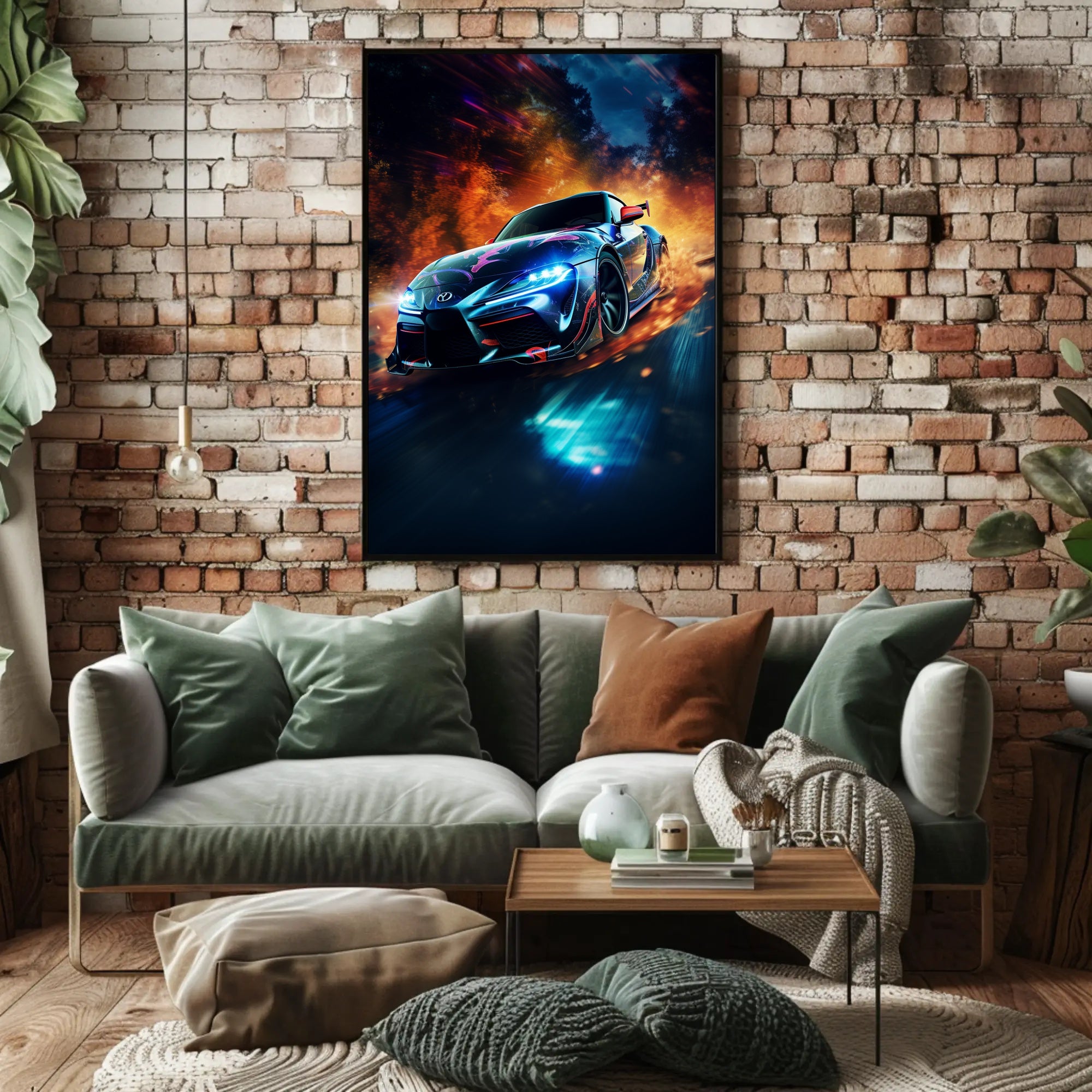 Racing Inferno Poster PosterGoat