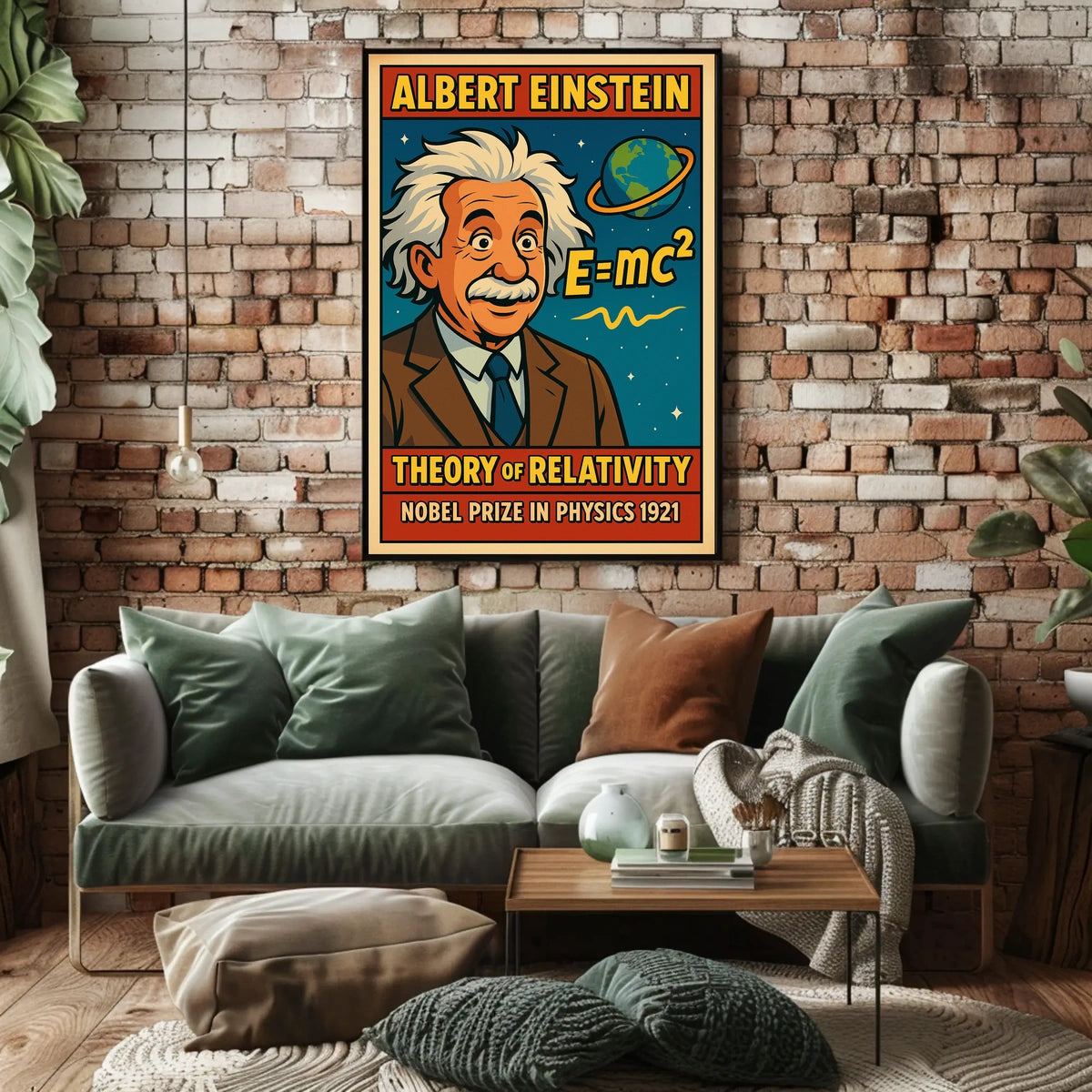 Albert Einstein Theory Of Relativity Poster