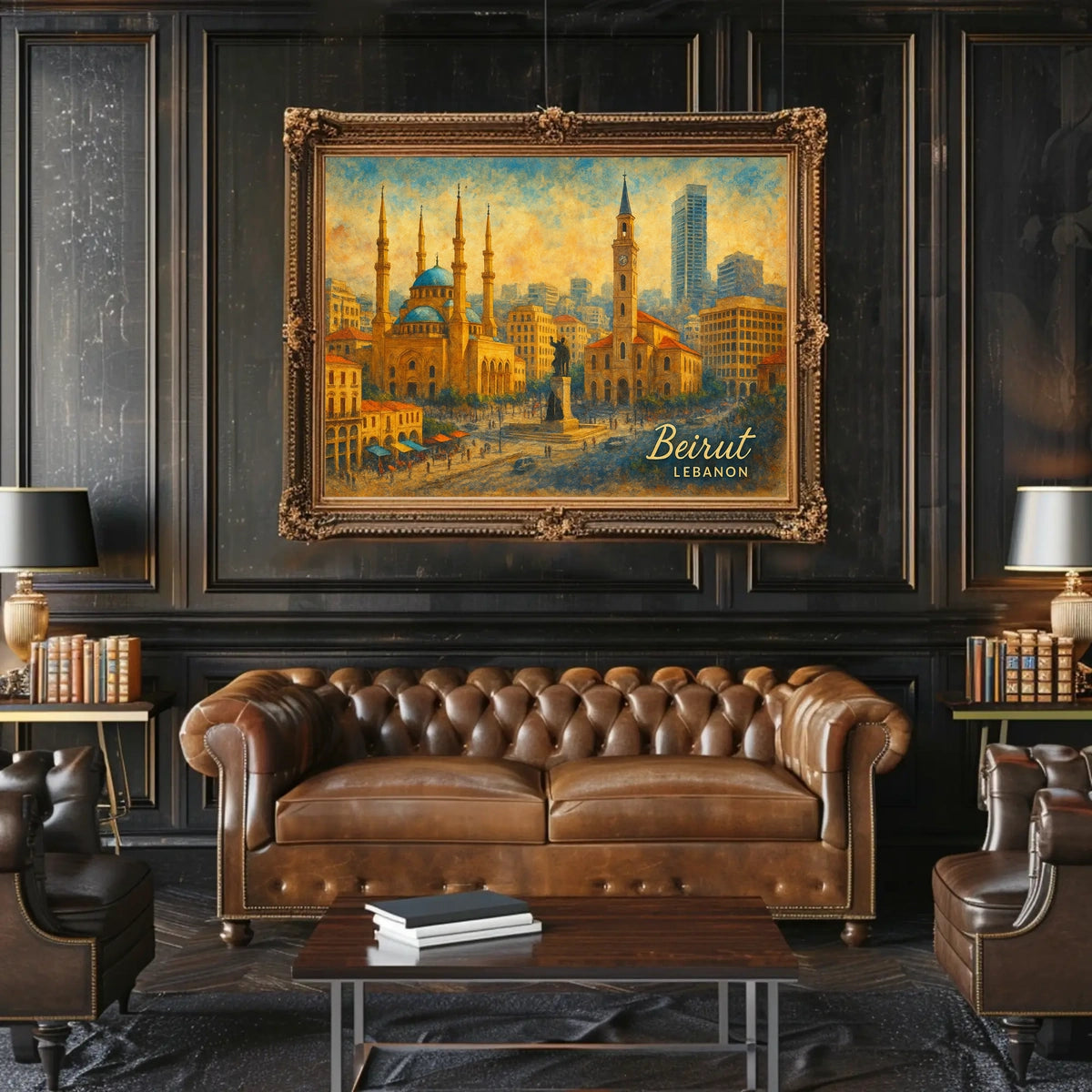 Beirut Cityscape Mediterranean City Photography Realism Inspiring Wanderlust Decor Poster