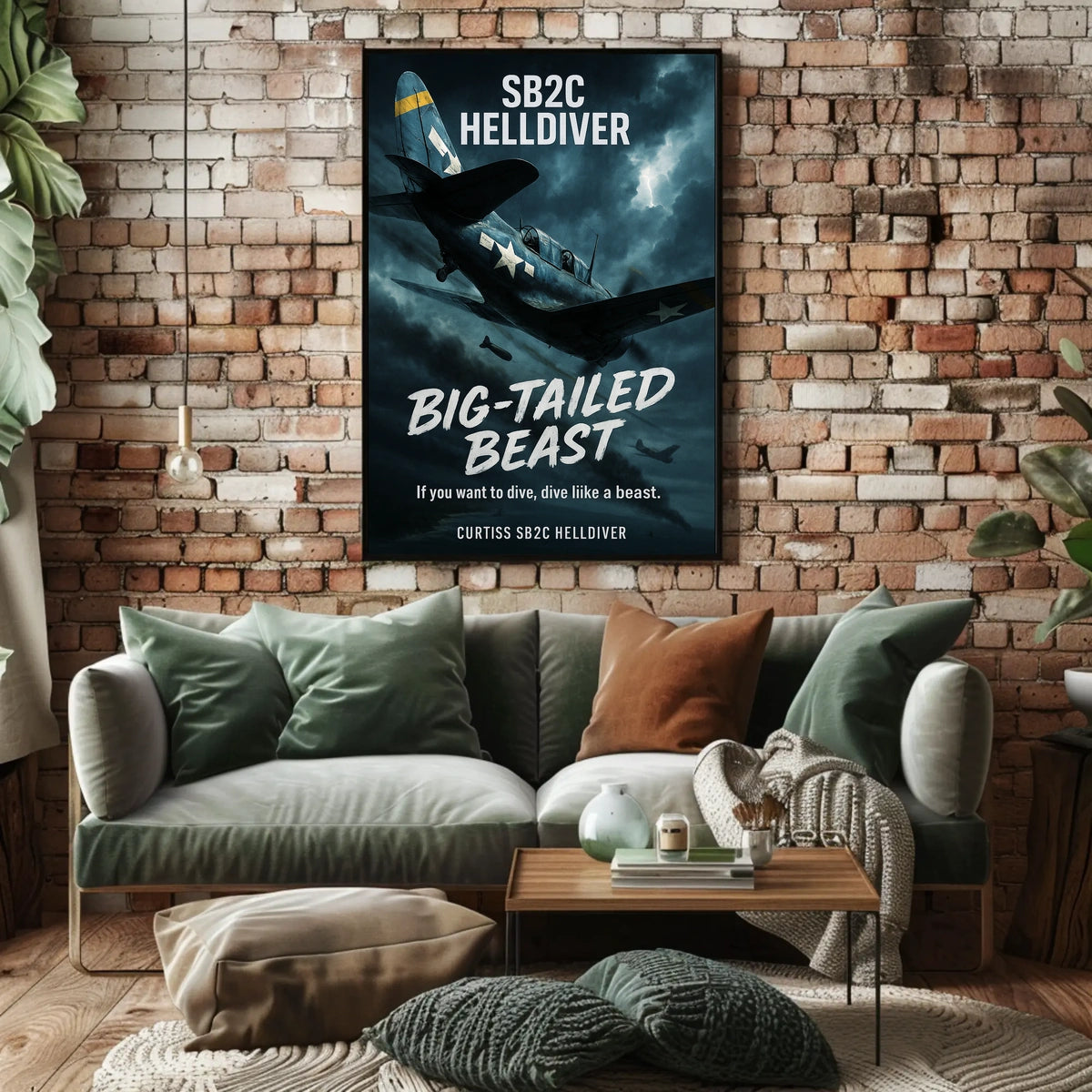 Big-Tailed Beast Curtiss SB2C Helldiver Poster