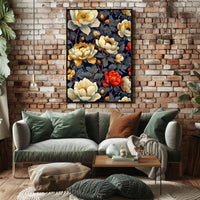 Floral Elegance Wall Art Print for Home Decor