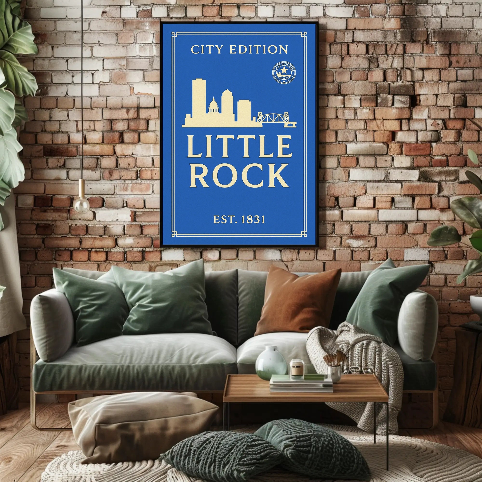 Little Rock City Edition Poster PosterGoat