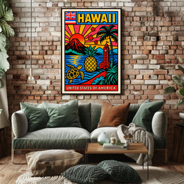 Hawaii Travel Poster PosterGoat