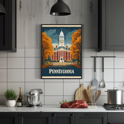 Pennsylvania Vintage Poster