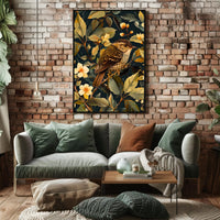 Richly Illustrated Vintage Bird Nature Art Animal Poster