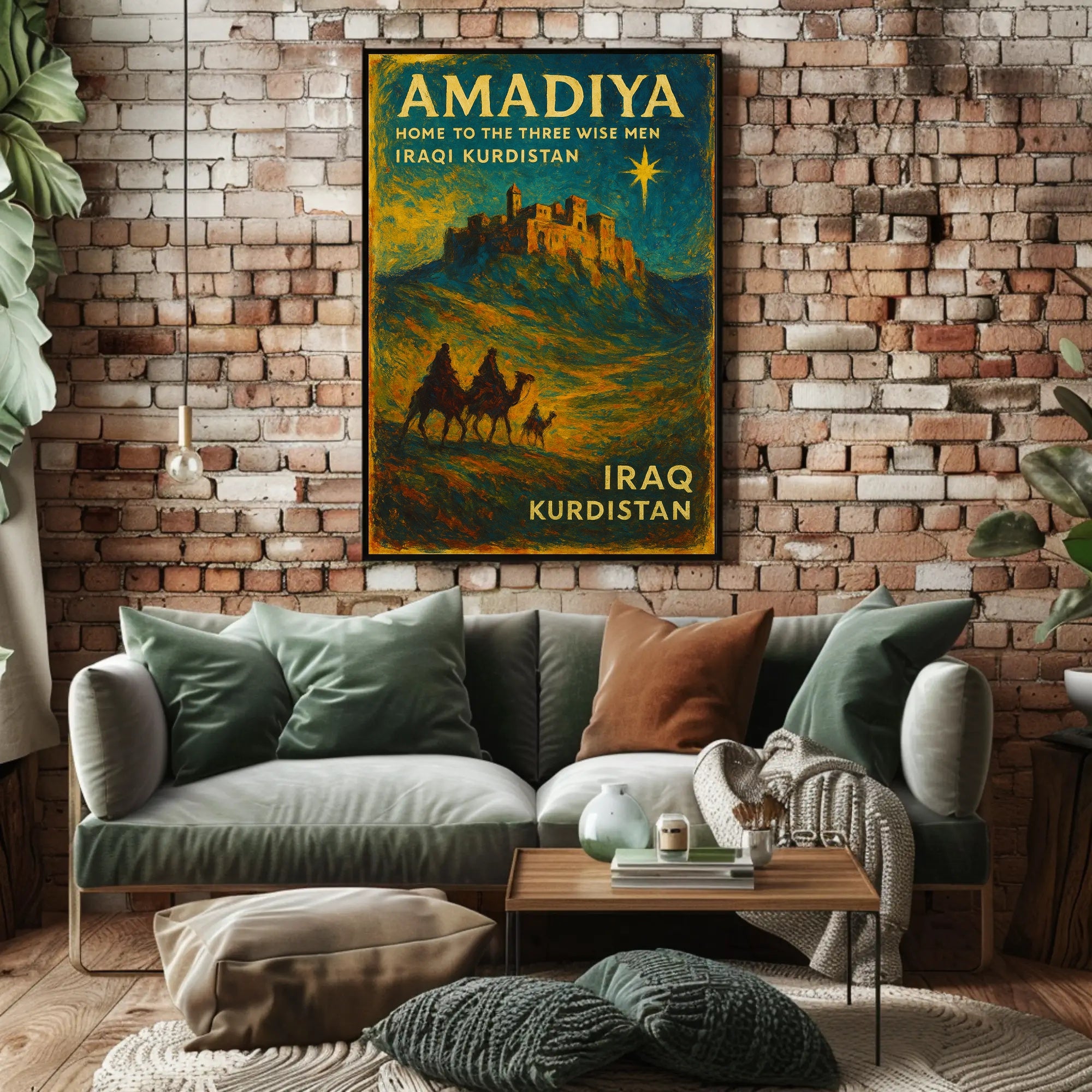 Kurdistan Amadiya Starry Fortress Impresses Cultural or Heritage Poster