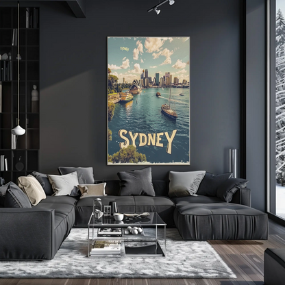 Sydney Australia Harbor Bridge Opera House Travel Poster Travel Poster