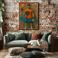 Pickleball Enthusiasm Sports Poster