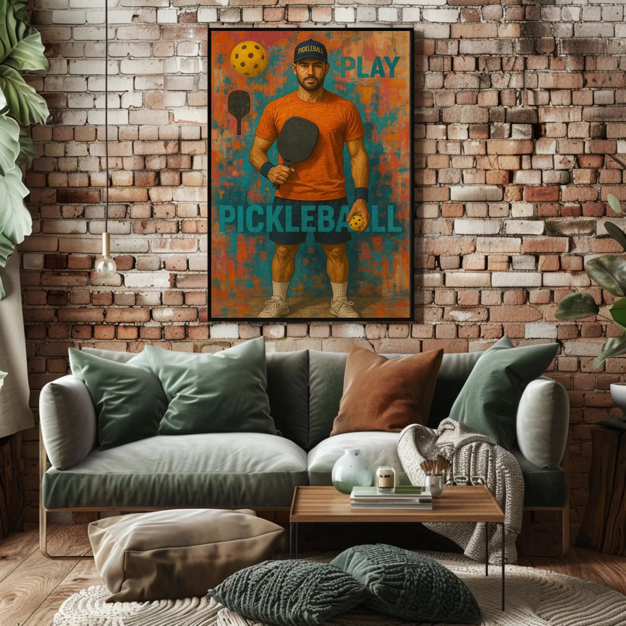 Pickleball Enthusiasm Sports Poster