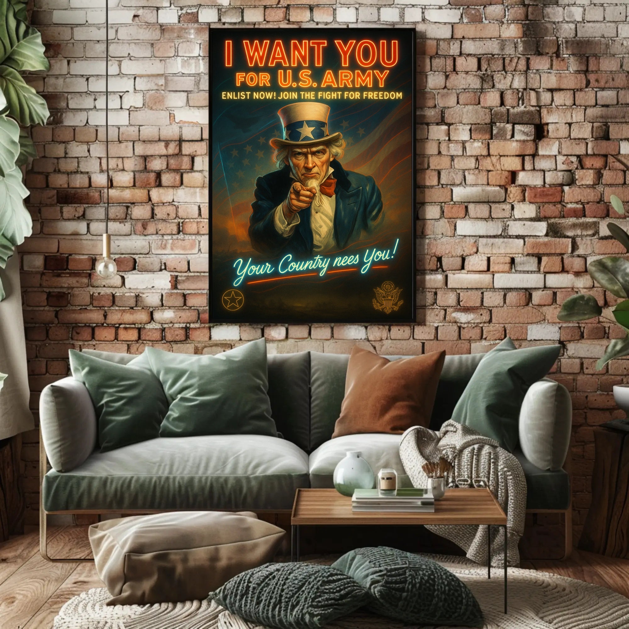 Join the U.S. Army for Freedom Poster