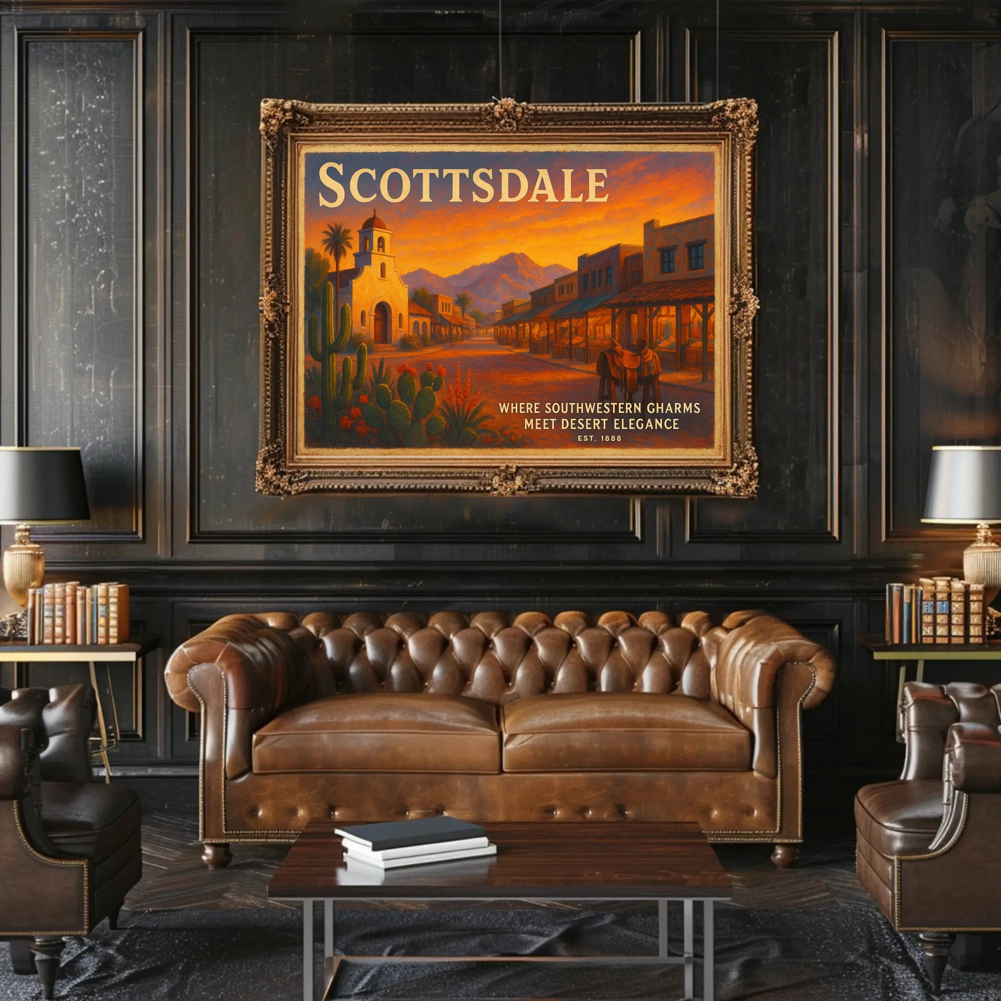 Scottsdale Desert Charm Poster Wall Art