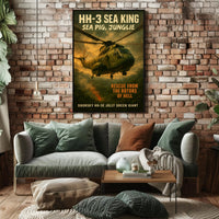 HH-3 Sea King Rescue Vintage Military Recruitment Poster