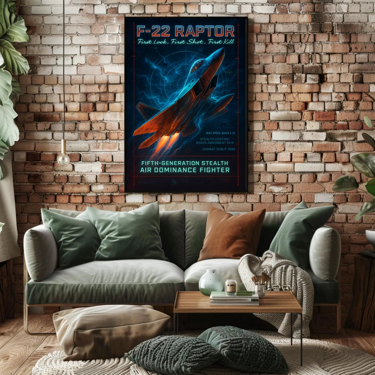 F-22 Raptor Fifth-Generation Stealth Poster