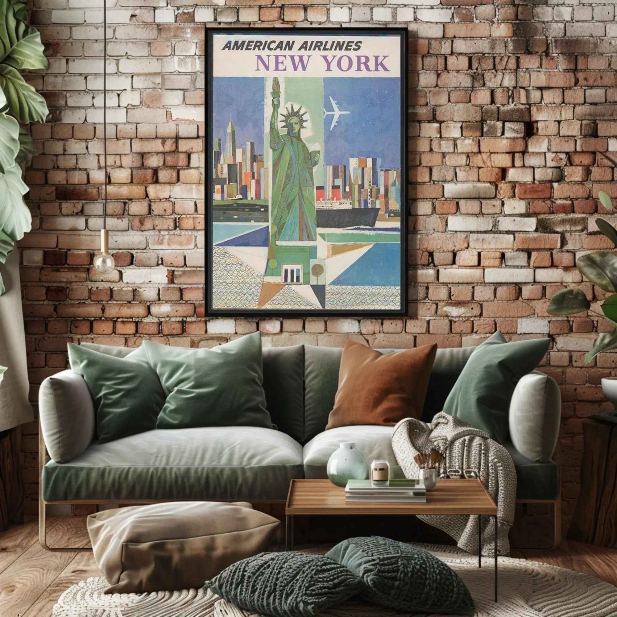 American Airlines New York Poster PosterGoat