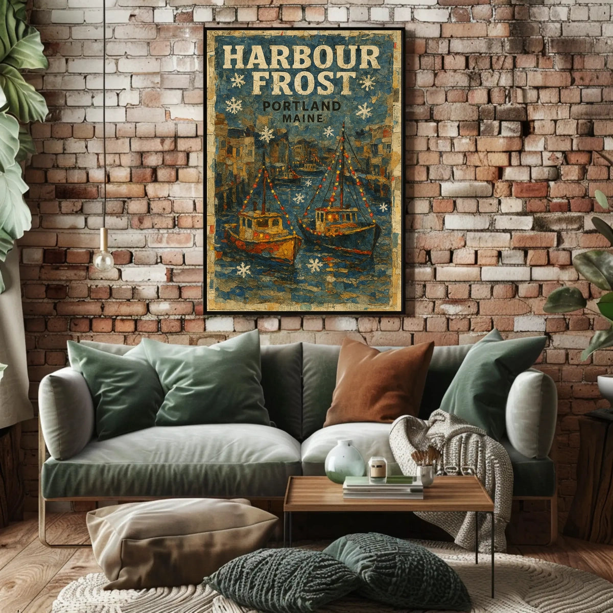 Harbour Frost Portland, Maine Poster