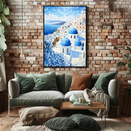 Santorini Serenity Poster