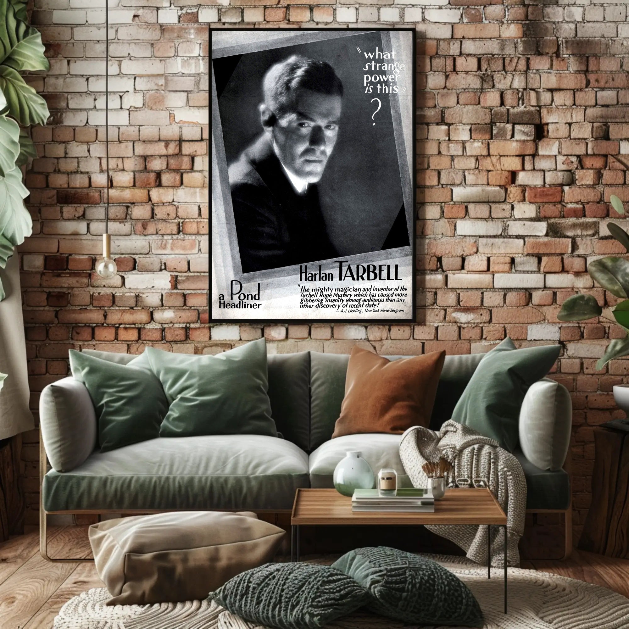 Harlan Tarbell Vintage Magic Mystery Art Poster