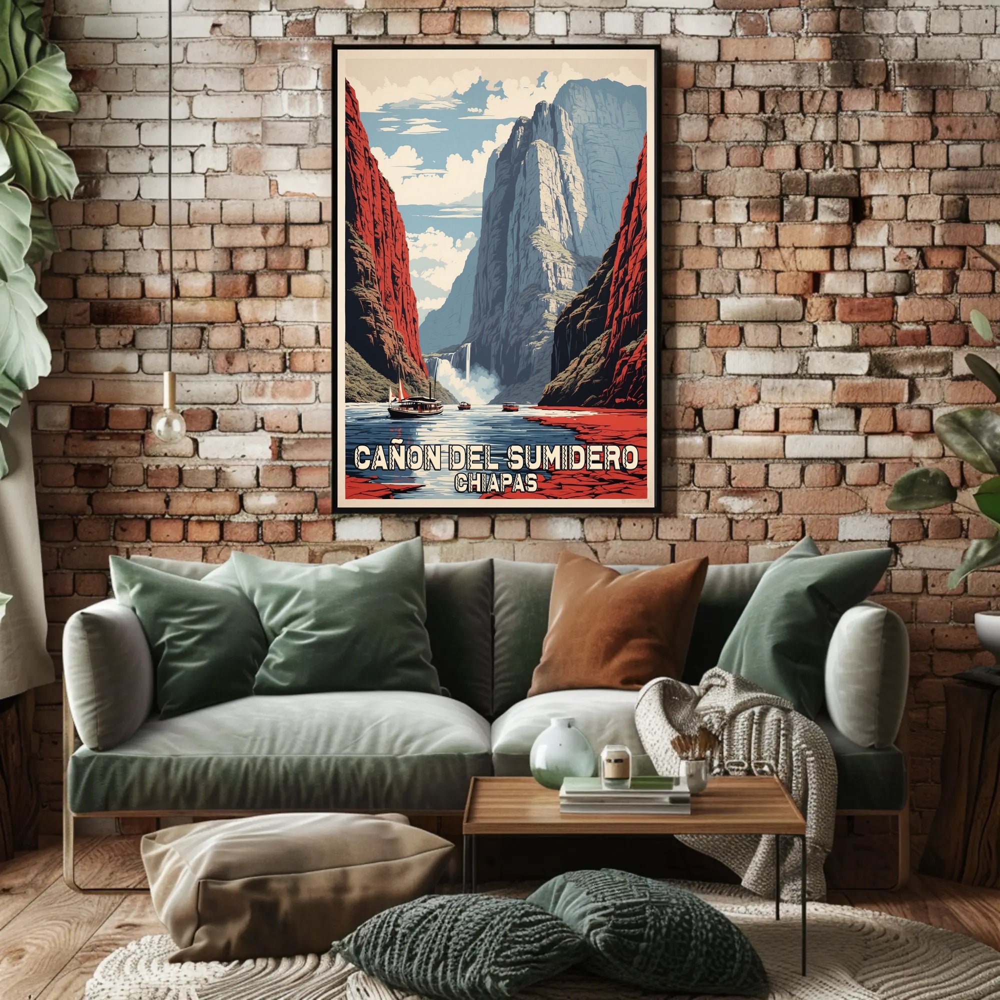 Cañón del Sumidero Scenic Travel Adventure Poster