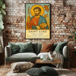 Saint Luke Patron of Artists and Healers Poster PosterGoat