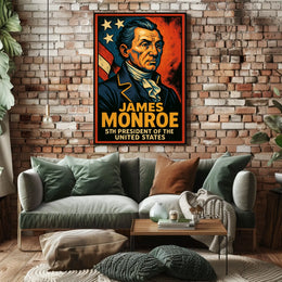 James Monroe Fifth President Poster Scenic Wall Art 18x24