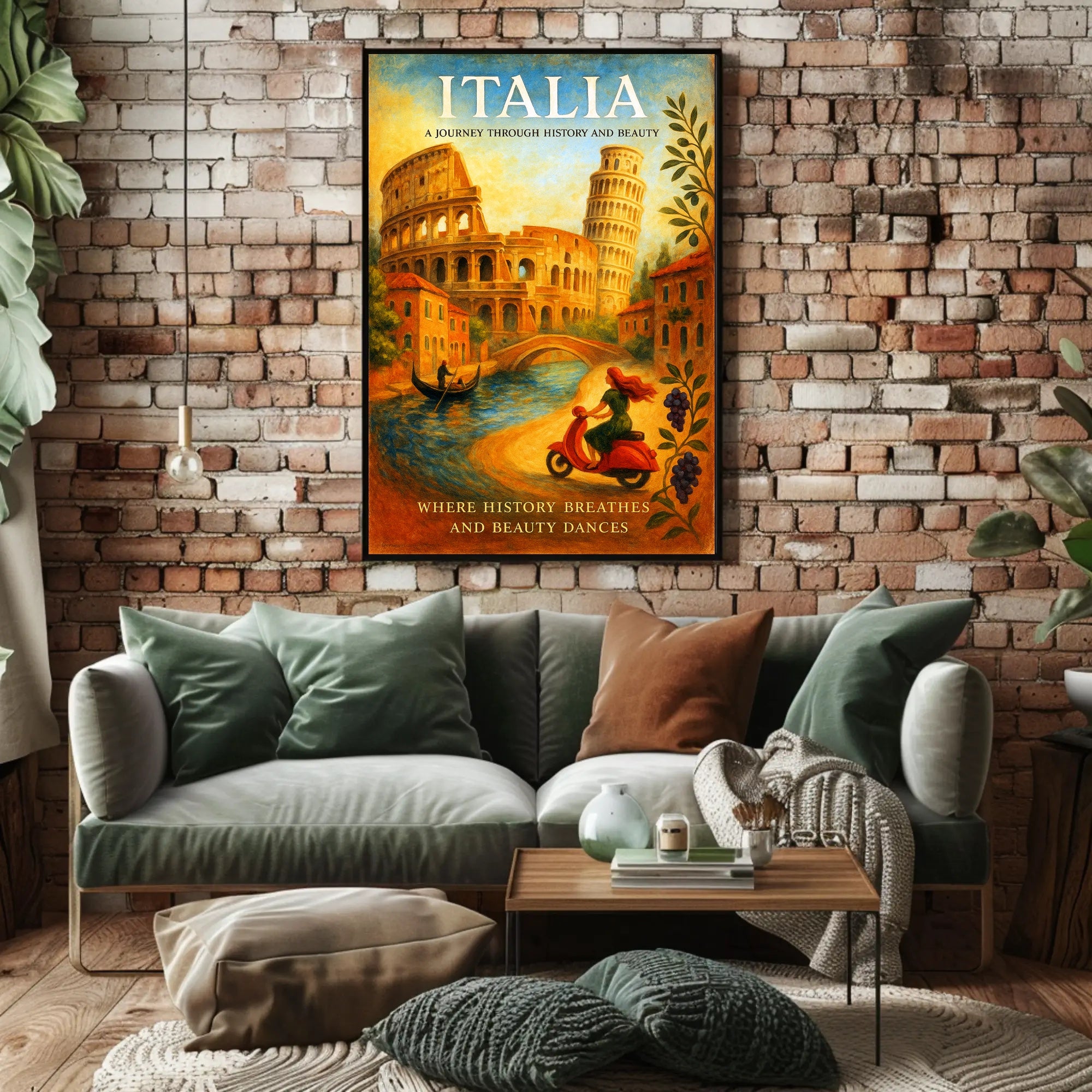 Italia A Journey Through History and Beauty Poster