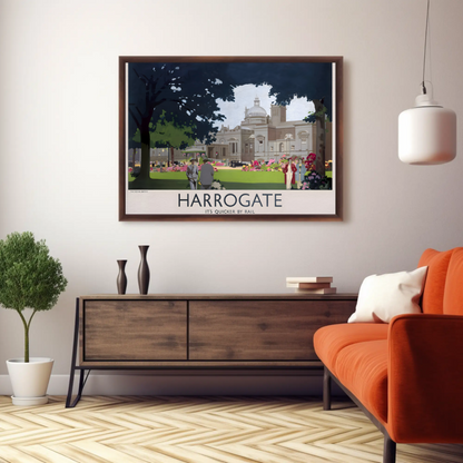 Harrogate - It's Quicker by Rail Poster