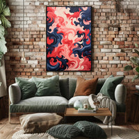 Swirling Abstract Waves Abstract Poster