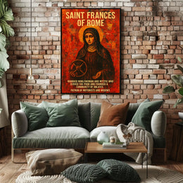 Saint Frances Of Rome Poster