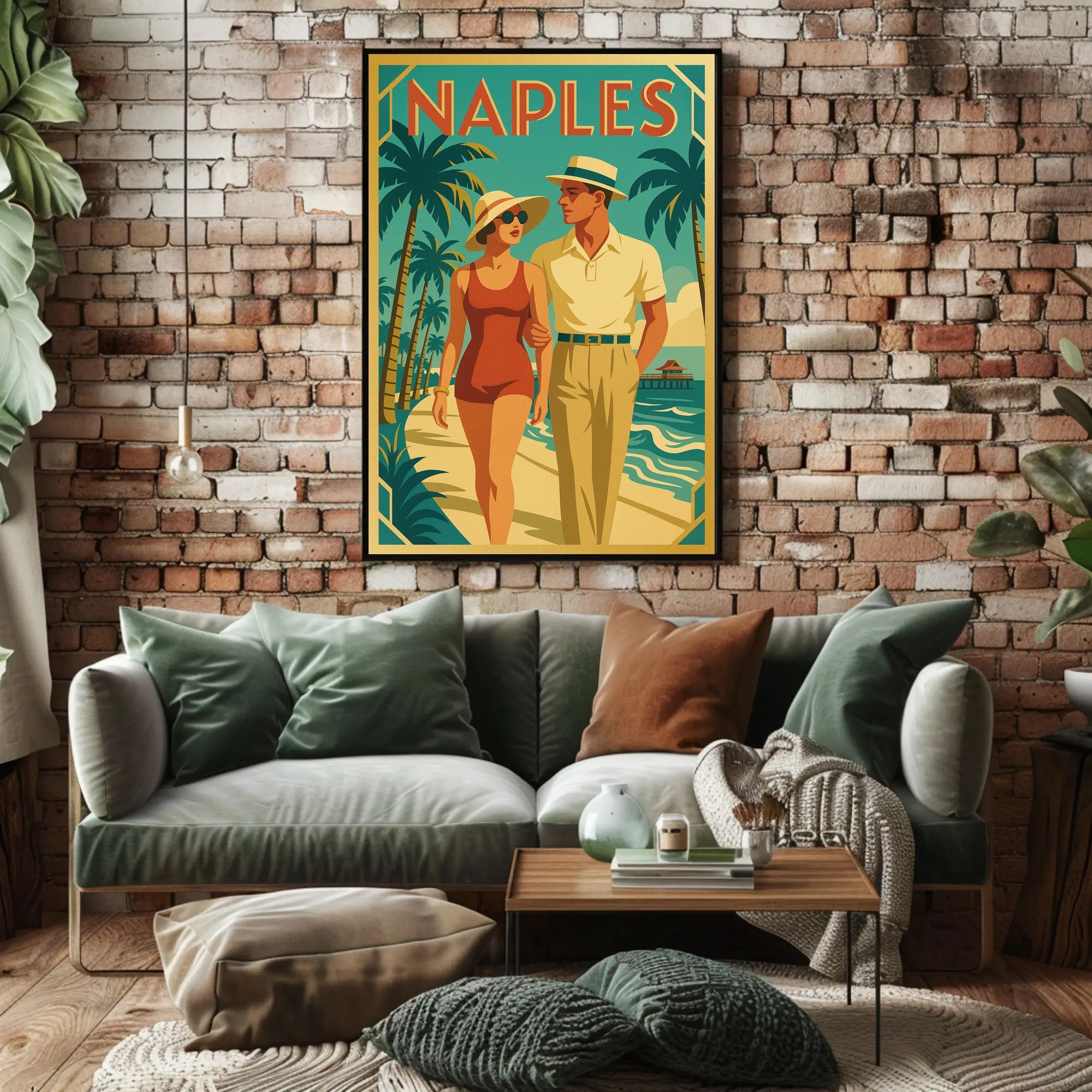 Vintage Naples Travel Poster