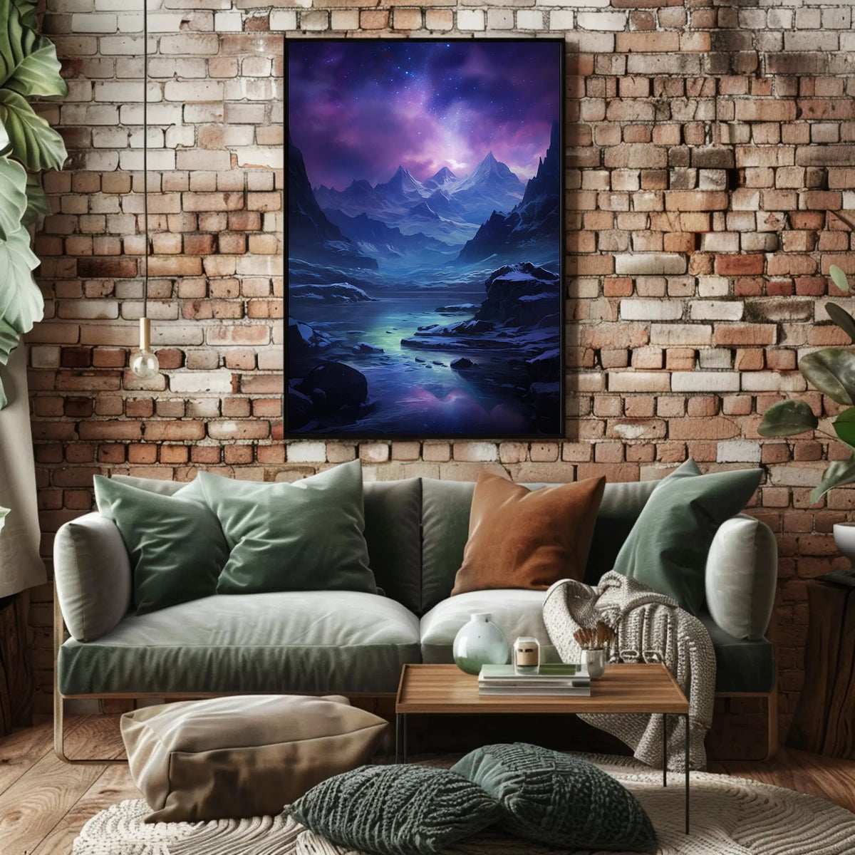 Celestial Mountain Landscape Poster