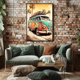 Vintage Surf Adventure Poster
