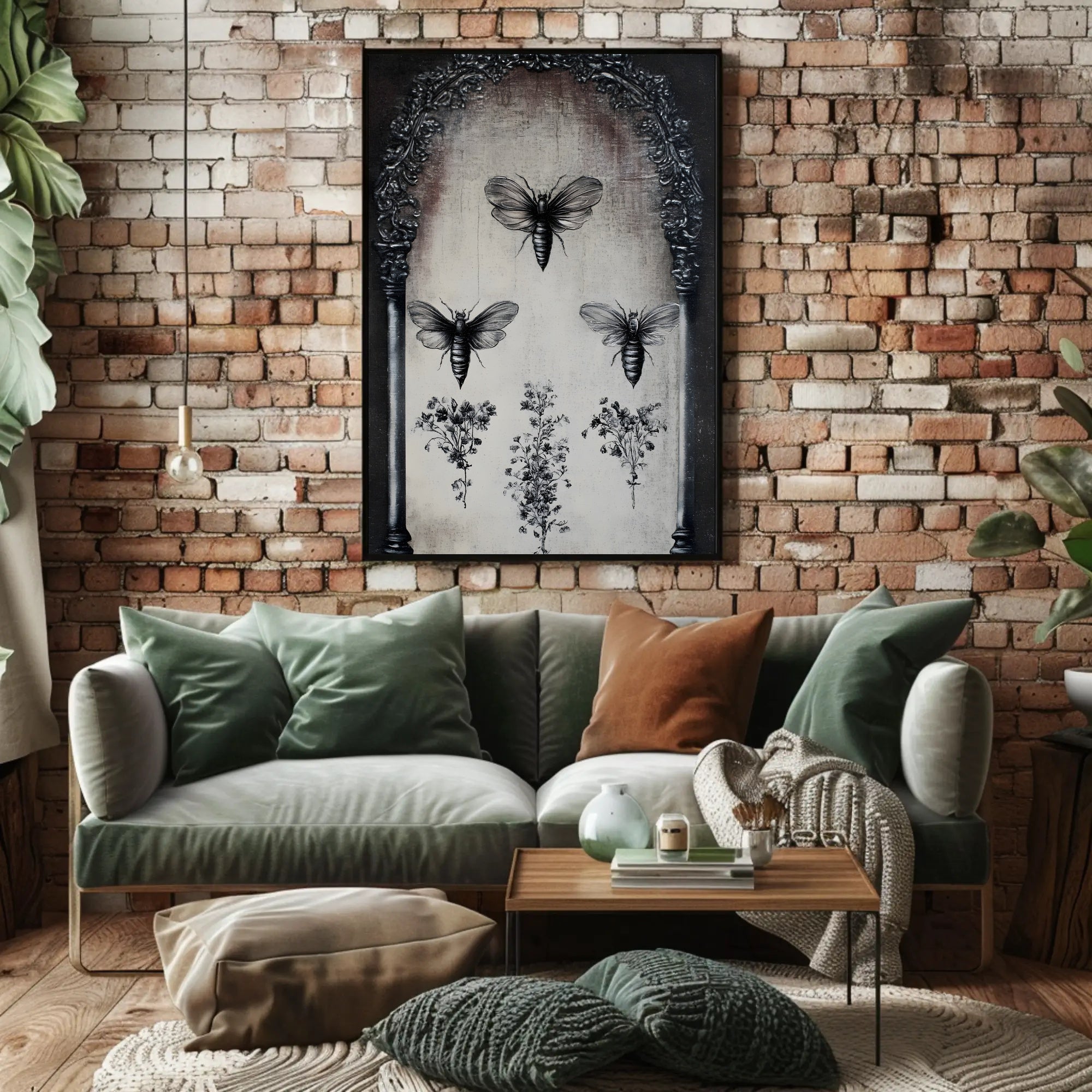 Entomology and Botanical Vintage Artistic Poster PosterGoat