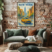New York Cityscape Poster
