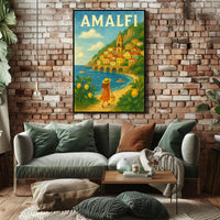 Whimsical Amalfi Poster Museum Quality Print For Home Decor