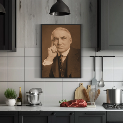 Warren Harding 29th President Sepia Photo