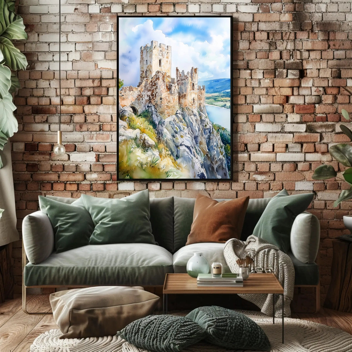 Slovakia Devin Castle Ruins Scenic View Wall Decor Poster