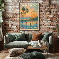 San Diego Pacific Holiday Poster