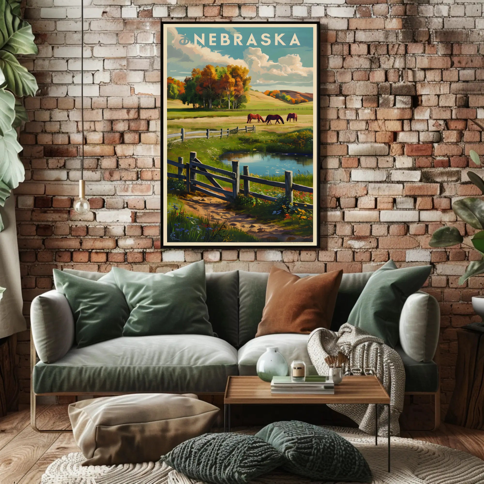 Scenic Landscape of Nebraska Poster