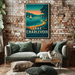 Lake Charlevoix Serenity Travel Poster