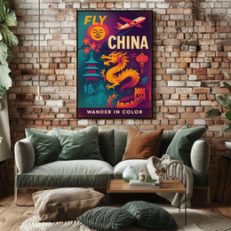 Fly China Wander in Color Poster