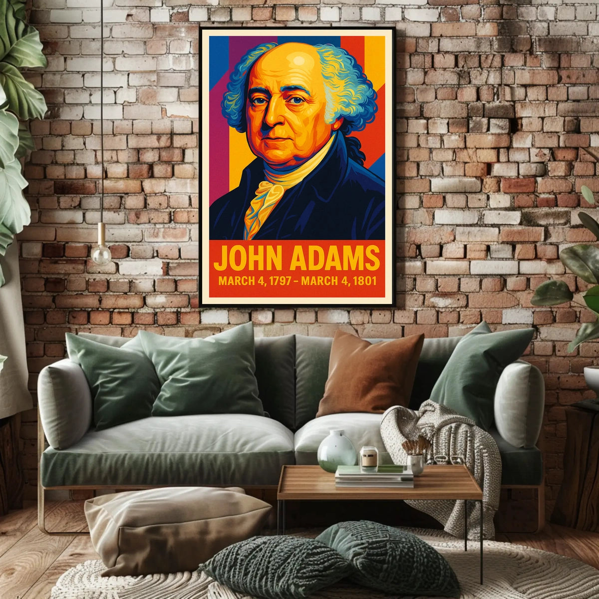 John Adams 2nd President Poster