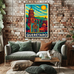 Querétaro Vibrant Heritage Poster